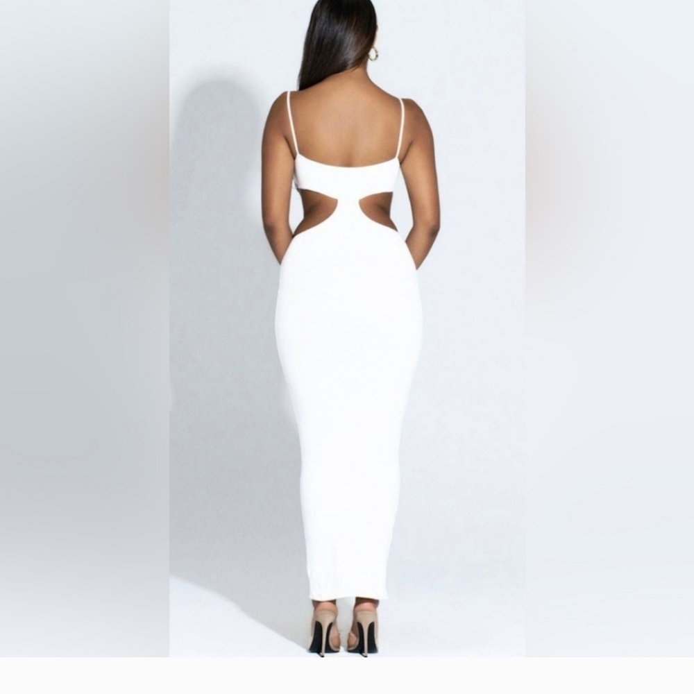 Side cut out maxi dress